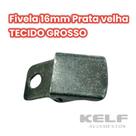 Fivela Lisa 16mm - Cor Prata Velha - Tecido Grosso - 1.000un P11C