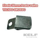 Fivela Lisa 16mm - Cor Prata Velha - Tecido Grosso - 1.000un P11C