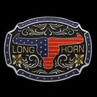 Fivela Longhorn Fundo Preto Master 36765