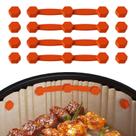 Fivela magnética de silicone Air Fryer Wynfelo 4 Set Orange