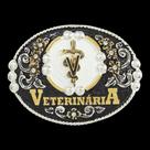Fivela Medicina Veterinária com Strass Master 39542