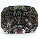 Fivela Montaria Boi Lancamento Cowboy Western Prata Rodeio