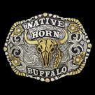 Fivela Oval Nativer Horn Buffalo Master 39540