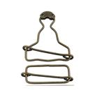 Fivela para jardineira 40 mm ouro velho par
