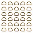 Fivela Swpeet Argola em D 150 Peças Bronze 15 mm 5/8 pol. Fivela Swpeet Argola em D 150 Peças Bronze 15 mm 5/8 pol.