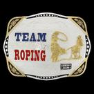 Fivela Team Roping Cowboy Brand 20437