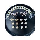 Fivelas De Sapato Em Resina ABS Douradas, 16 Peças, Decorações DIY Para Sapatos, Pérolas, Laços,