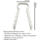 Fixa Grampo Abracadeira N.8 C/100 Sfor Fixa Grampo Abracadeira N.8 C/100 Sfor