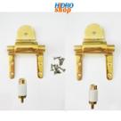 Fixação Slow Close Gold Assento Poliéster Deca Link Omega Carrara Nuova Duna - FX237GL