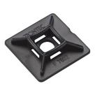 Fixador Adesivo 28x28x6mm Preto Com 50 Unidades