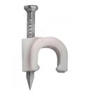 fixador de cabo para rg6 branco sfor 100 unidades
