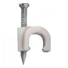 Fixador De Cabo Rg6 6Mm Branco - 100 Unidades Fixador De Cabo Rg6 6Mm Branco - 100 Unidades
