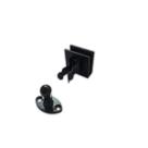 Fixador de pressão para porta pivotante de vidro temperado blindex Preto