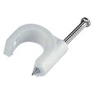 Fixador p/ Cabo 10MM Coaxial Bco 10Pçs 4125 Bemfixa