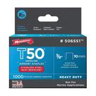 Fixador Staples Arrow 506SS1 Heavy Duty T50 em aço inoxidável Fixador Staples Arrow 506SS1 Heavy Duty T50 em aço inoxidável