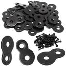 Fixadores de mesa YUGTCen Figure 8 Heavy Duty 32 unidades pretos