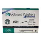 Fixadores GoBoard Washer de 3,2 cm para parafusos de madeira, 100 unidades