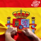 Flag Anley à prova de rasgos, dupla face, 3 camadas, Espanha, 90x150cm