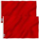 Flag Anley Fly Breeze, vermelho sólido, 90x150cm, poliéster, pacote com 2 unidades