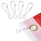 Flag Pole Clip Snaps Hook ANLEY em aço inoxidável, pacote com 4