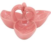 FLAMANT ADORNO 16x7x7cm CERÂMICA ROSA FLAMINGO
