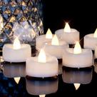 Flameless Candles MerryNights, pacote com 24 lâmpadas de chá LED, branco quente
