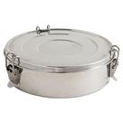 Flan Mold Imusa 1.5L em aço inoxidável prateado