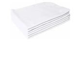 Flanela Branca 28x38cm Kit Com 6 Unidades