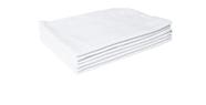 Flanela Branca Grande 38x58cm Kit Com 12 Unidades