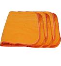 Flanela de limpeza profunda laranja simples a unidade.