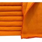Flanela Laranja 30x60 Para Limpeza Geral - 6 Unidades