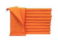 Flanela Laranja Para Limpeza Geral Atacado Kit c/ 40 Un