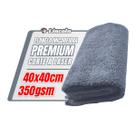Flanela Microfibra Lincoln Premium Cinza 40x40cm 350GSM