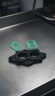 Flange Base de Carburador em Alumínio c/ 2 Juntas