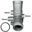 Flange Cabeçote Água 10x10x14 Del Rey Pampa AP
