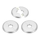 Flange de parede bipartida PATIKIL 16,5 mm ABS prateada 3 peças Flange de parede bipartida PATIKIL 16,5 mm ABS prateada 3 peças