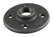Flange de piso Anvil International preta maleável 1/2"