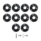 Flange de piso GeilSpace, acessórios para tubos de ferro maleável 3/4 pretos