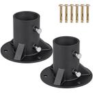 Flange de Piso para Poste de Cerca Insaga 2,5" Resistente - Kit com 2 Unidades