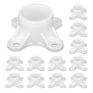 Flange de PVC para 1 tubo de PVC, tampas de rosca de mesa e acessórios, 12 pacotes