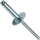 Flange grande Pop Rivets Fastenere em aço inoxidável 3/16 x 5/8 Flange grande Pop Rivets Fastenere em aço inoxidável 3/16 x 5/8