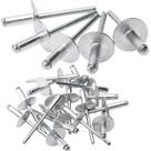 Flange grande Pop Rivets LAZIRO 4,8 x 16 mm de alumínio/aço 50 unidades Flange grande Pop Rivets LAZIRO 4,8 x 16 mm de alumínio/aço 50 unidades