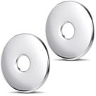 Flange para braço de chuveiro Isslly em aço inoxidável 8 cm, kit com 2 Flange para braço de chuveiro Isslly em aço inoxidável 8 cm, kit com 2