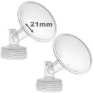 Flanges de bomba de leite Nenesupply 21 mm 2 unidades compatíveis com Spectra S2