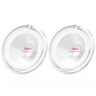 Flanges de bomba de mama IVARONAL 17 mm de silicone compatíveis com 2 peças