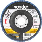 Flap Disc 4.1/2 G120 Costado Fibra Cônico Para Aço Carbono