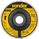 Flap-disc, Disco de Acabamento, 4.1/2" - 115 mm, Reto, Feltro, Pesado (40 Aletas), Vonder OstenVonder