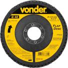 Flap-disc, Disco de Desbaste/acabamento, 4.1/2" - 115 mm, Cônico, Grão 40, Vonder OstenVonder Flap-disc, Disco de Desbaste/acabamento, 4.1/2" - 115 mm, Cônico, Grão 40, Vonder OstenVonder
