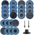 Flap Discs Tshya, 24 unidades, 5 cm com suporte de 1/4, acessórios para triturador de matriz