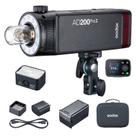 Flash a Bateria Godox AD200Pro II TTL com Luz de Modelagem Bicolor